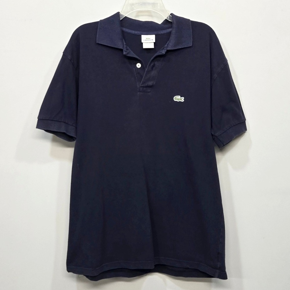 Lacoste Polo Shirt Men 8 US 3XL Navy Classic Croc Logo Preppy Tennis Golf Sporty